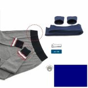 Bordi in maglia di cotone - Blu sport