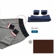 Bordi in maglia di cotone - Testa moro