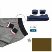Bordi in maglia di cotone - Verde militare