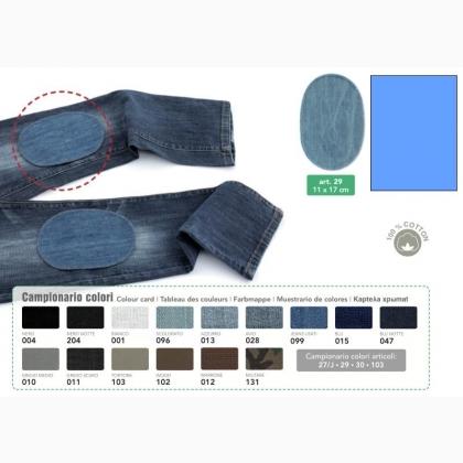 Toppe Termoadesive Jeans - Azzurro