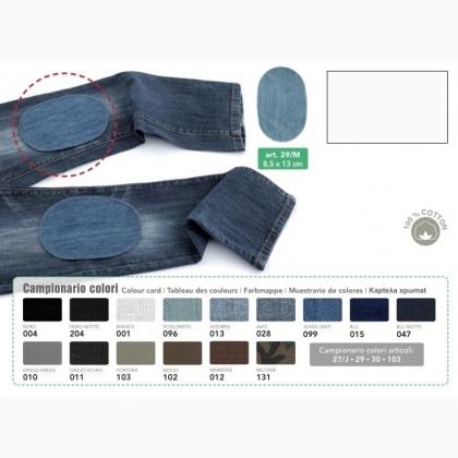 Mini Toppe Termoadesive Jeans - Bianco