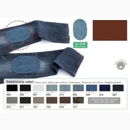 Mini Toppe Termoadesive Jeans - Marrone