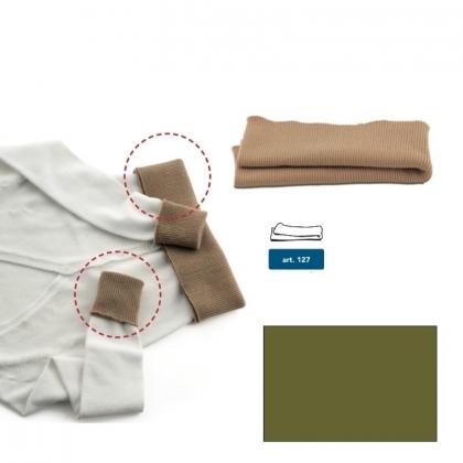 Bordi in maglia di lana - Verde loden
