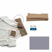 Bordi in maglia di lana - Avio melange