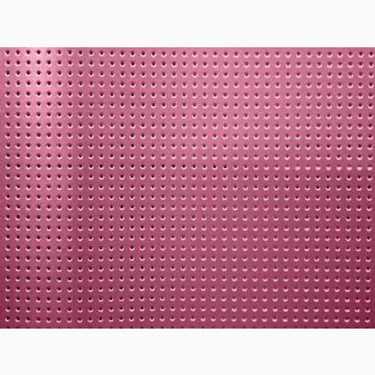 Supporto vinilico traforato laccato - Rosa perlato