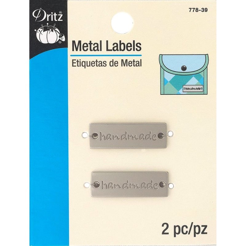 Etichette Metalliche - Handmade - Nichel opaco da Dritz - Etichette e Ferma  Campioni - Decorazioni, Carta, Colori - Casa Cenina