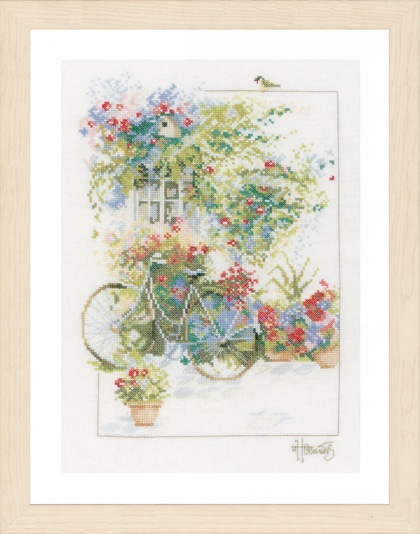 Flowers and Bicycle