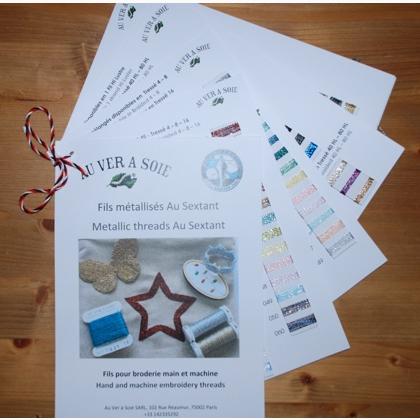 Cartella colori Fils métallisés Au Sextant