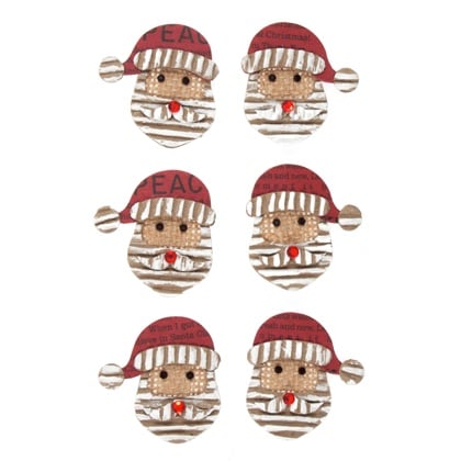 Set Decorazioni - Red Hat Santa