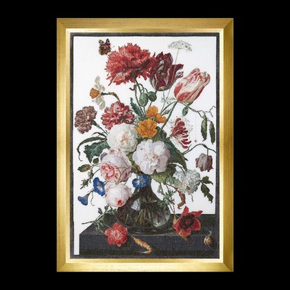 Still Life with Flowers in a Glass Vase, 1650-1683 - Aida