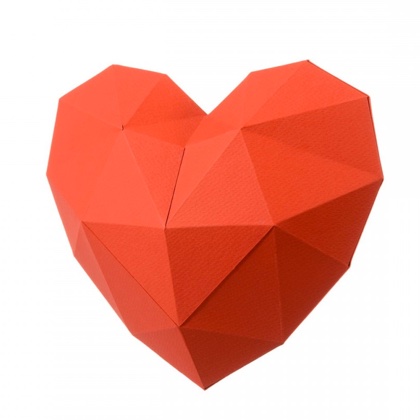 Cuore rosso - Kit Papercraft