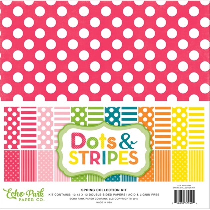 Set Carta da Decorazioni - Spring Dots & Stripe