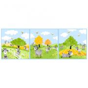 Hildy the Goat Pillow Panel 38x110cm.