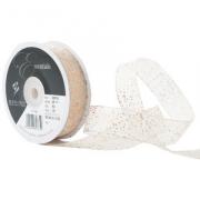 Nastro Random Glitter 25mm - Crema