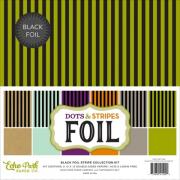 Set Carta da Decorazioni - Black Foil Stripe