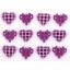 Polka Dot Hearts Lilac - 9459