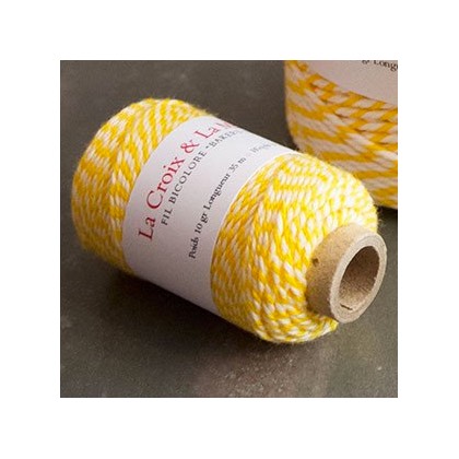 Cordoncino Baker\'s Twine Bianco/Giallo