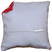 Dorso cuscino 45x45 con zip - Grigio