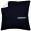 Dorso cuscino 45x45 con zip - nero