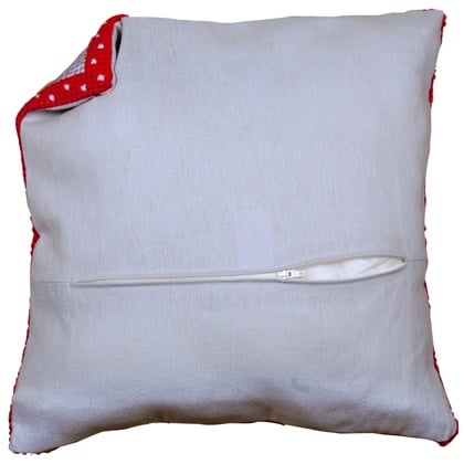 Dorso cuscino 45x45 con zip - Grigio