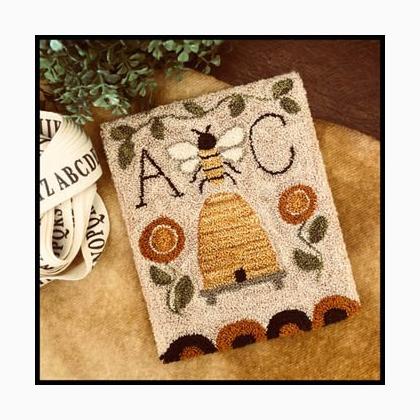 Bee Garden Punchneedle