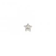 Bottone Silver Disco Star, Small