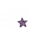 Bottone Purple Disco Star, Medium