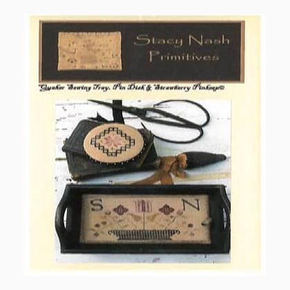 Quaker Sewing Tray, Pin Disk & Strawberry Pinkeep