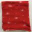 Tubolare Elastico - Fiocchi di Neve - Rosso/Bianco - 30x8cm.