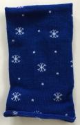 Tubolare Elastico - Fiocchi di Neve - Blu/Bianco - 30x8cm.