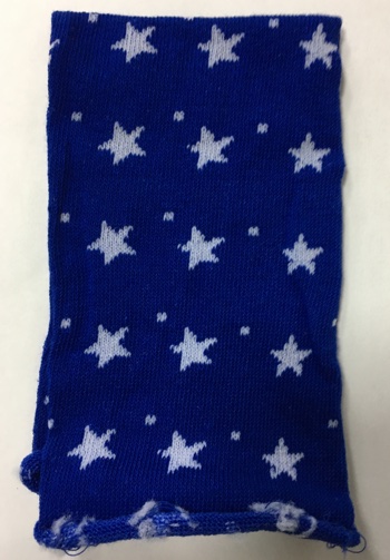 Tubolare Elastico - Stelle - Blu/Bianco - 30x8cm.