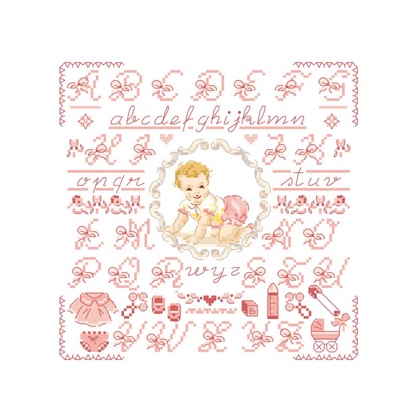 Petit ABC « Bébé » rose