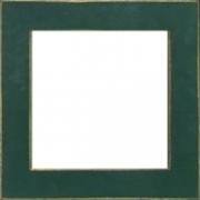 Cornice in legno verde opaco