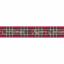 Nastro Tartan Metallic Merry Christmas 15mm - Oro