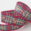 Nastro Tartan Metallic Merry Christmas 15mm - Oro