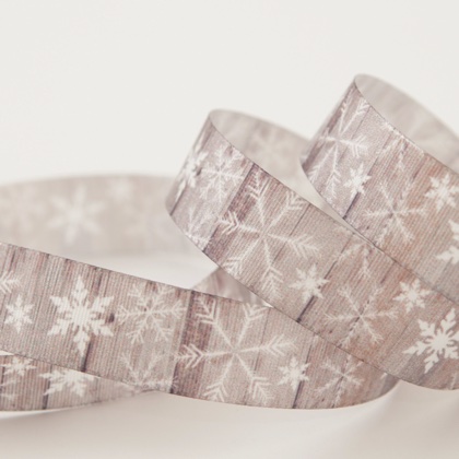 Nastro Snowflakes 15mm - Multicolore