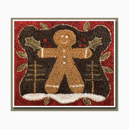 Gingerbread Man Punch Needle