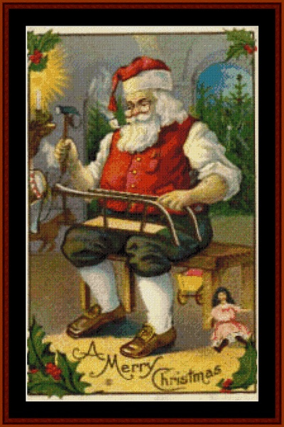 Vintage - Santa at Work