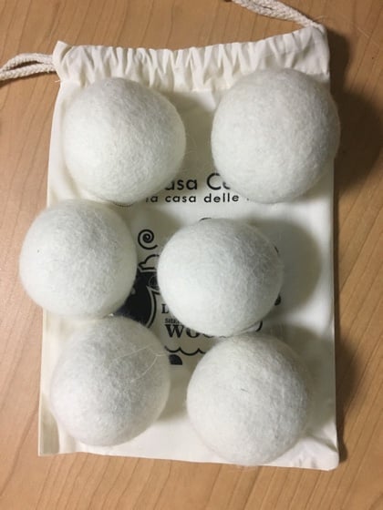 Palline di lana per asciugatrice