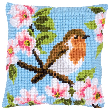 Cuscino: Robin & blossoms