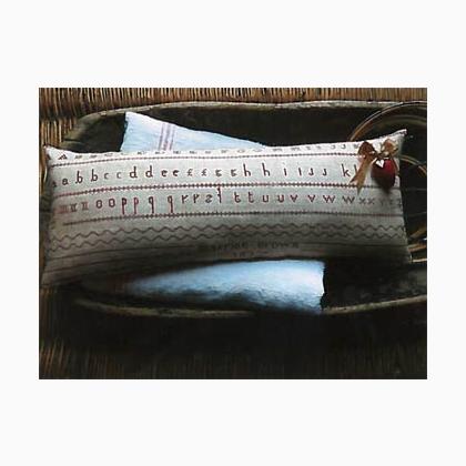 Harriat Brown Redwork SamplerPinkeep