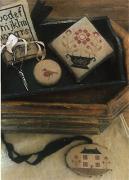 Farmhouse Sampleer Pinkeep,Pin Disk, Scissor Fob & Needle