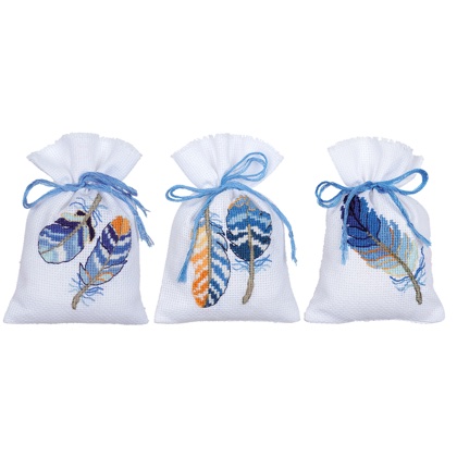 Sacchettini Poutpourri: Blue Feathers