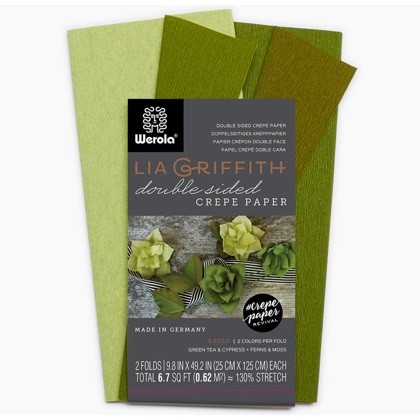 Kit carta crespa - Tè Verde/Cipresso & Felci/Muschio