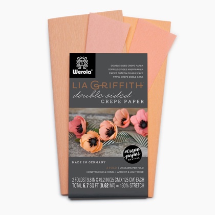 Kit carta crespa - Caprifoglio/Corallo & Albicocca/Rosa