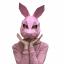 Maschera Lepre Rosa - Kit Papercraft