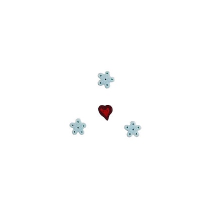 Christmas Critters Love button pack