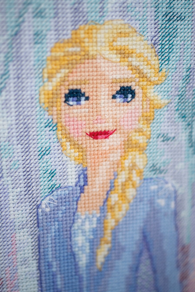 Ricamo a Mezzo Punto per bambini - Frozen