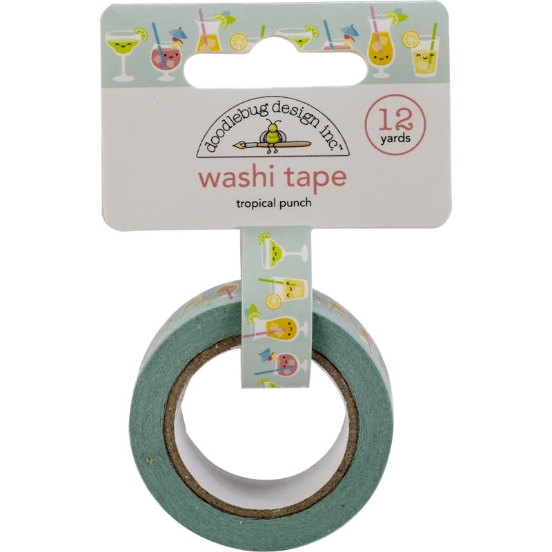 Nastro adesivo decorativo 15mm - Tropical Punch da Doodlebug Design - Washi  Tape - Decorazioni, Carta, Colori - Casa Cenina