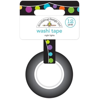 Nastro adesivo decorativo 15mm - Night Lights, Candy Carnival